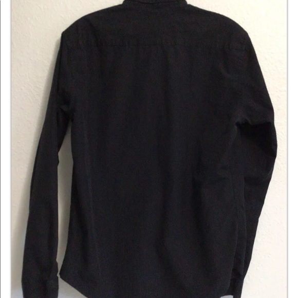 Sandro Shirt young boy Sz M button Down - Picture 6 of 10